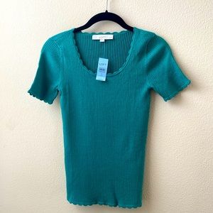 NEW - Ann Taylor Loft Ribbed Scoop Neck